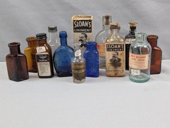 Nice Collection Of Small Old Bitters, Poison & Medicine Bottles