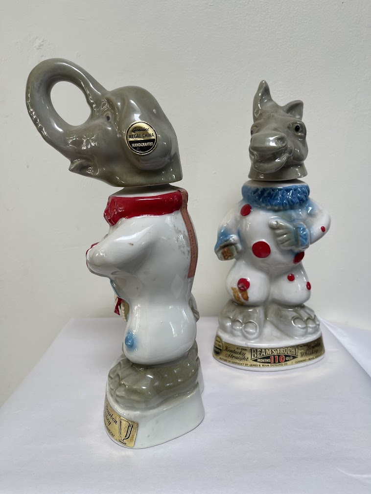 Jim Beam Regal China Political Collectible Decanters 1960'S, Elephant