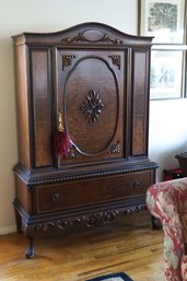 Carved Wood China Cabinet To Match Buffet