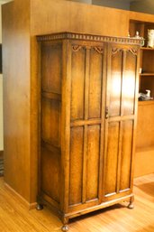 Wonderful Petite Men's Shaving Cabinet With Mirror, Original Shelfs Repurposed As TV Cabinet