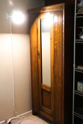 The Coolest Small, Beautifully Constructed Small Cabinet With Rod And Small Brass Hooks