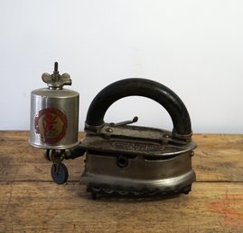 Antique Imperial Self Heating Iron Model 15 - Imperial Brass Mfg. Co
