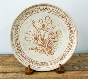 Vintage 80 Year Old Hand Made Ceramic Plymoth Pottery Piece Dated 1940