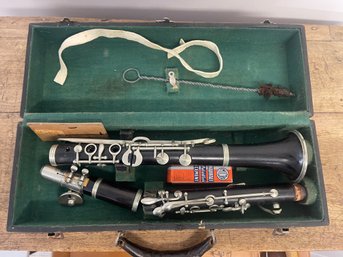 Vintage Clarinet In Storage Box