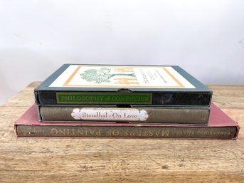 Tabletop Collection Of 3 Books, Philosophy And The Arts, Library Additions