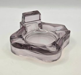 MCM Vintage Amethyst Glass Sculptural Ashtray