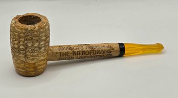 Vintage Corncob Farm Advertising Pipe