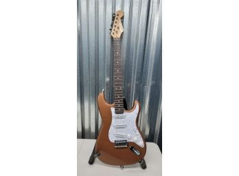 Great For Beginners! Kit Guitar Electric Strat Guitar W/Hotrail-Like Pick-Ups And Gig Bag See Notes