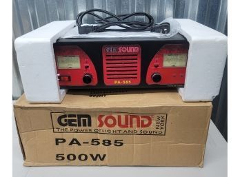 NIB Gem Sound Power Amp Model PA-585