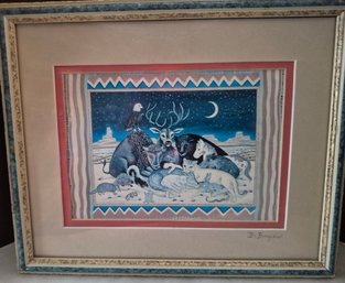 Artist D. Boyer 'When Coyote Lies Down With The Lamb'
