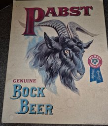 VINTAGE ' Pabst Genuine Bock Beer ' Sign