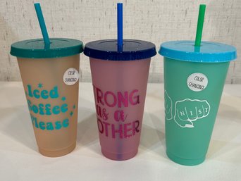 Cups With Straws- 3