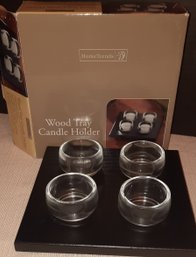 Wooden Votive Candle Holder