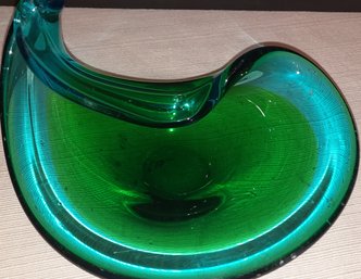 Beautiful Blue/green Glass Bowl