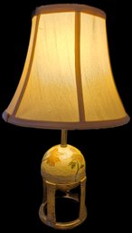 Vintage Brass Asian Enamel Cloisonne  Lamp