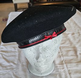 Black Wool Beret