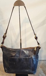 HOBO Blue Leather Purse