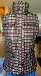 Montana Co Plaid Vest  Sz S