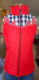 Cruel Red And Blue Vest Sz XS
