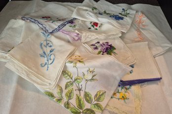 22 Vintage 1950'S  To 1960s  Ladies Handkerchiefs