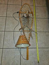 Vintage Snow Shoe Wall Mounted Lamp