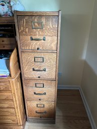 Vintage Wooden File Cabinet