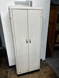 Vintage White Metal Cabinet (2)