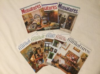 8 Issues Of Dollhouse Miniatures