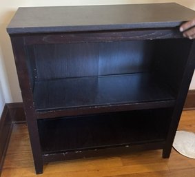 Dark Wood 2 Shelf Bookshelf