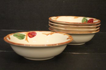 5 Small Bowls, Franciscan Apple