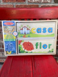 New In Packaging Melissa And Doug Spanish Word Puzxle