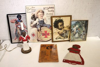 Black Americana Art, Signs, Lamp