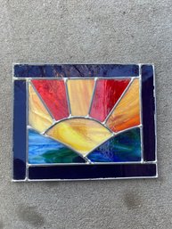 Stained Glass Art - Sun Motif