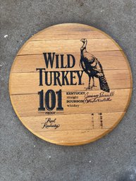 Wild Turkey Barrel Head Signed By Jimmy Russell