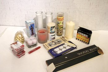 Large Lot Of Candles, Dansk, Lucky Lottery, Preacher/Pastor Figurine