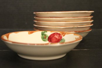 6 Small Bowls, Franciscan Apple