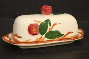 Butter Dish, 1940s Franciscan Apple