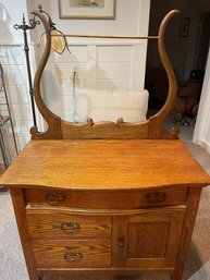 Antique Dry Sink With Towel Holder