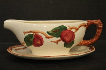 Gravy Boat, 1940s Franciscan Apple