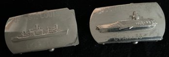 Vintage Navy Belt Buckles