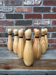 Wood Bowling Pins 8