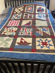 Underground Railroad Quilt, 86 X 55 Inch
