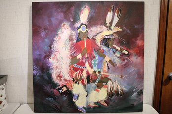 Original Painting By Skippy, 2 Native American Dancers