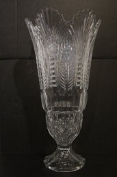 Coquille, Shannon Large Crystal Vase From Godinger 16' Tall