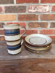 6 Pc Pottery Dish Set