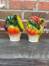 Fruit Basket Salt And Pepper Shakers