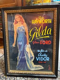 Rita Hayworth Framed Poster