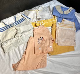 5 Vintage Infant Matching Outfit Sets