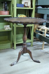 Antique Mahogany Pie Crust Tea Table 2