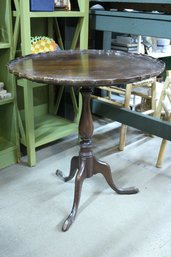 Antique Mahogany Pie Crust Tea Table 1